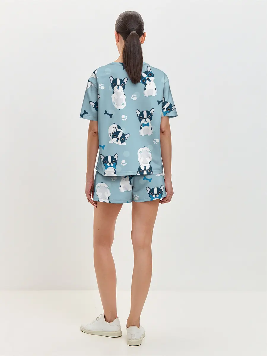 Женская пижама с шортами / Собачки