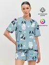 Женская пижама с шортами / Собачки