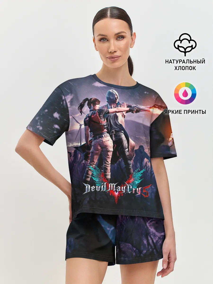 Женская пижама с шортами / DMC art