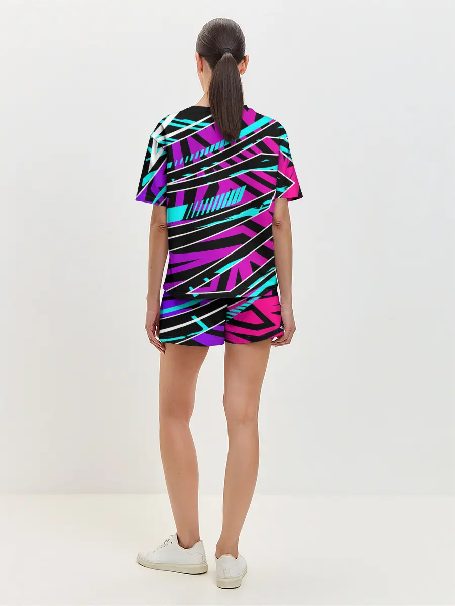 Женская пижама с шортами / Форма для фитнеса