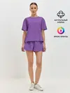 Женская пижама с шортами / Фиолетовая волна