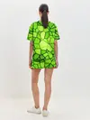 Женская пижама с шортами / Зеленая мозаика