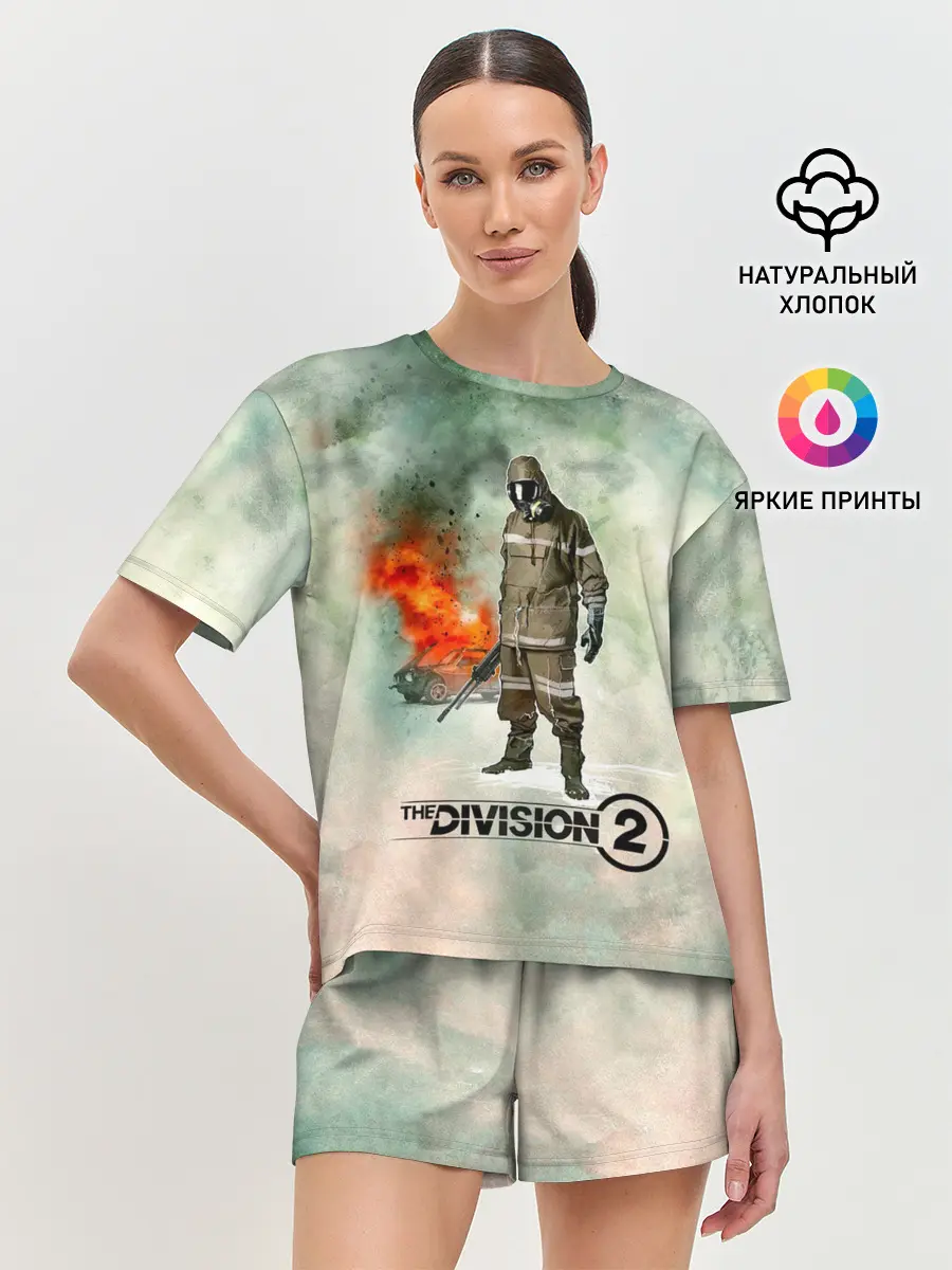 Женская пижама с шортами / The Division 2