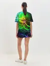 Женская пижама с шортами / ЗЕЛЕНЫЙ НЕОН