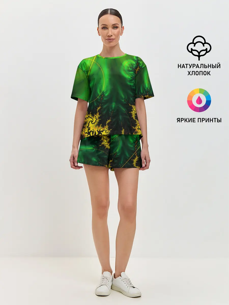 Женская пижама с шортами / GEOMETRY COLOR