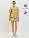 Женская пижама с шортами / Смайлики Emoji