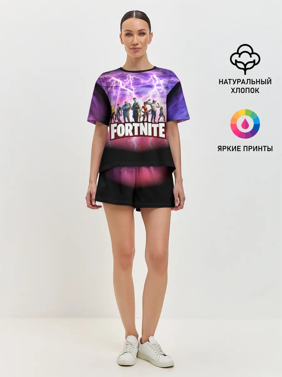 Женская пижама с шортами / Fortnite