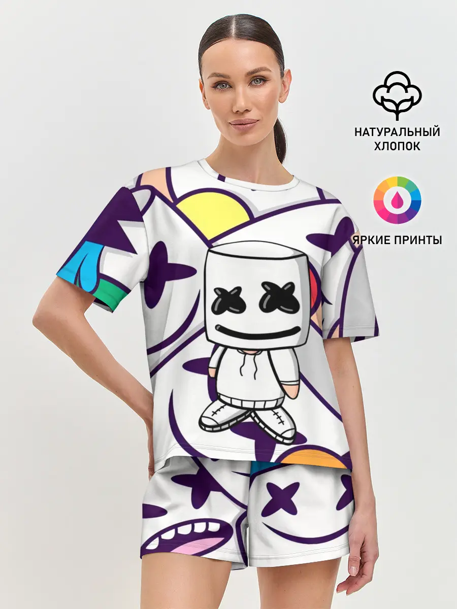 Женская пижама с шортами / MARSHMELLO