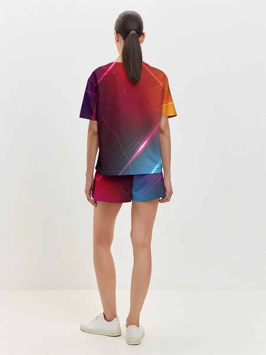 Женская пижама с шортами / НЕОНОВАЯ АБСТРАКЦИЯ