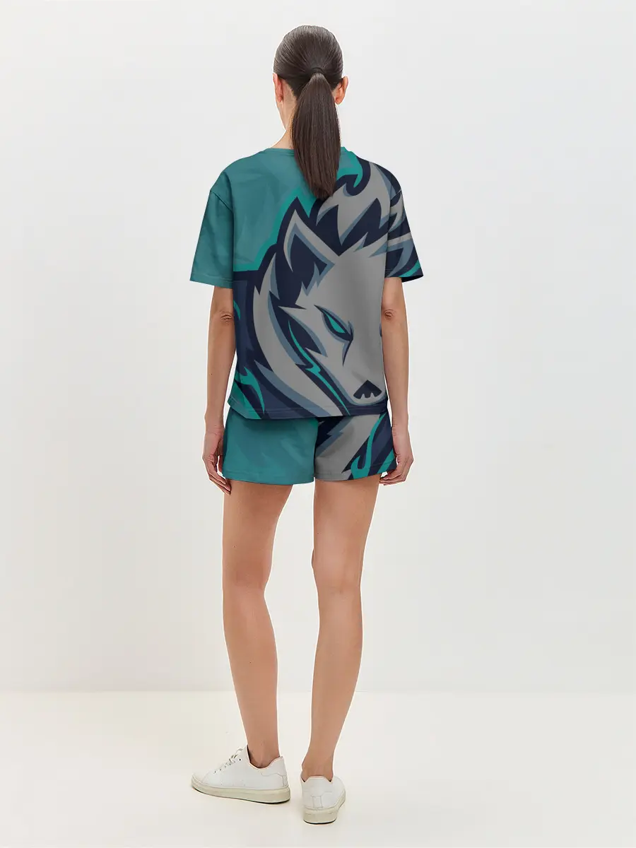 Женская пижама с шортами / Форма White wolves