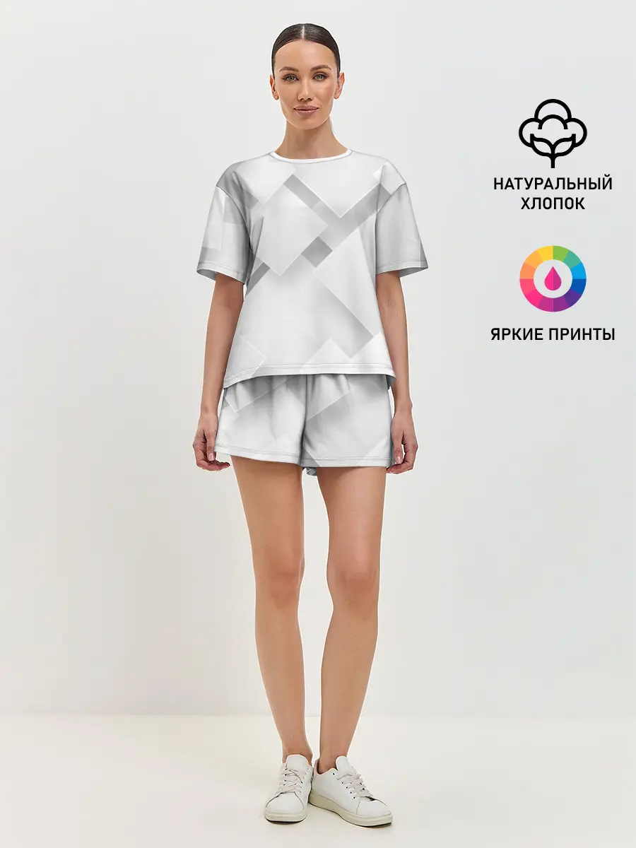 Женская пижама с шортами / Геометрическая Абстракция