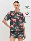 Женская пижама с шортами / Flamingo