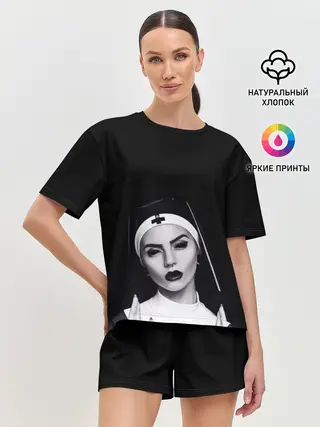 Женская пижама с шортами / МОНАХИНЯ