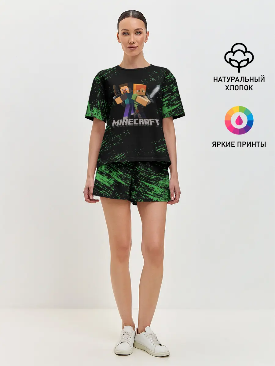 Женская пижама с шортами / MINECRAFT