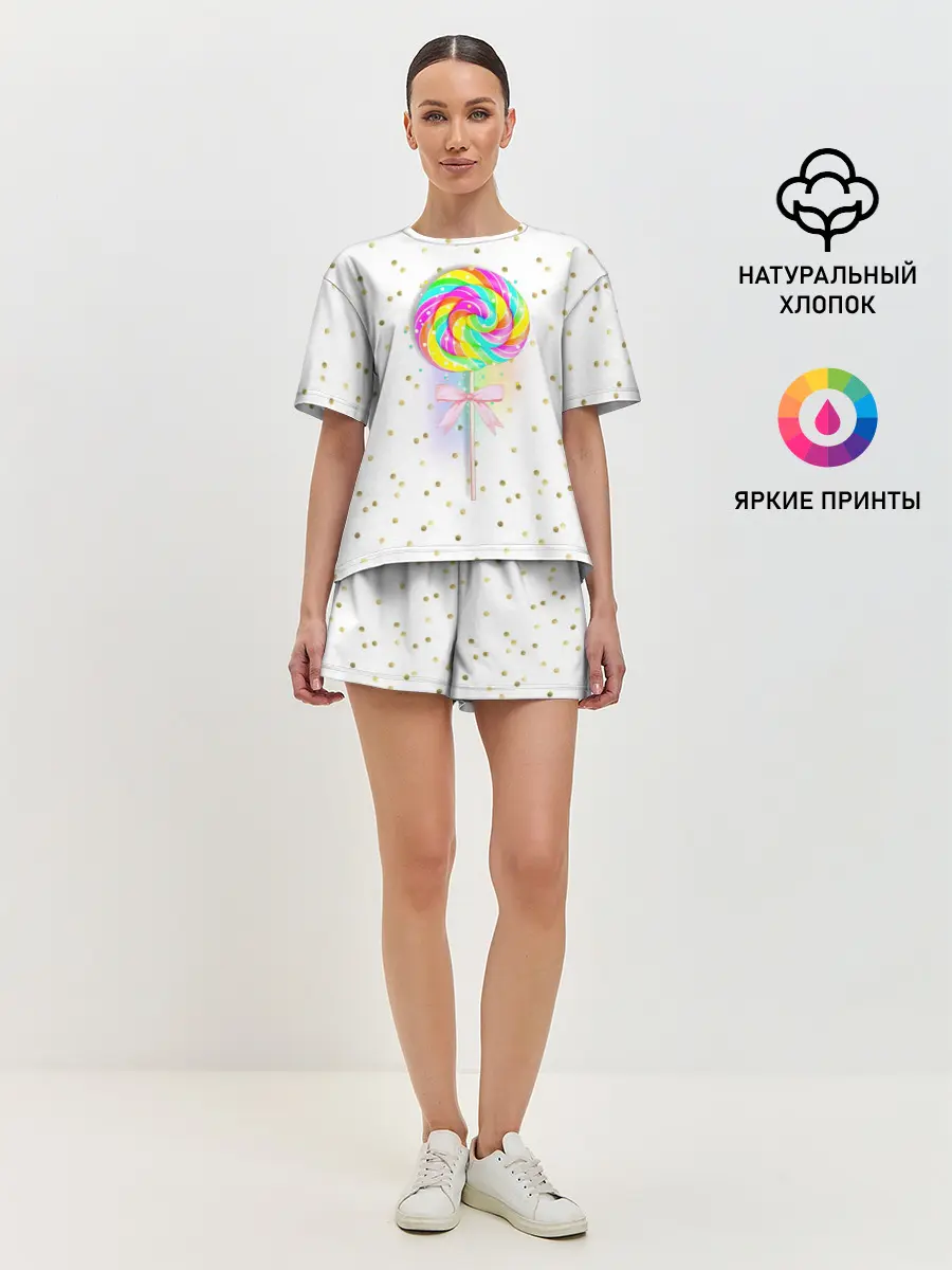 Женская пижама с шортами / Леденец