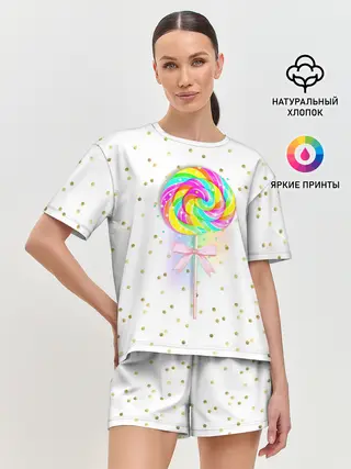 Женская пижама с шортами / Леденец