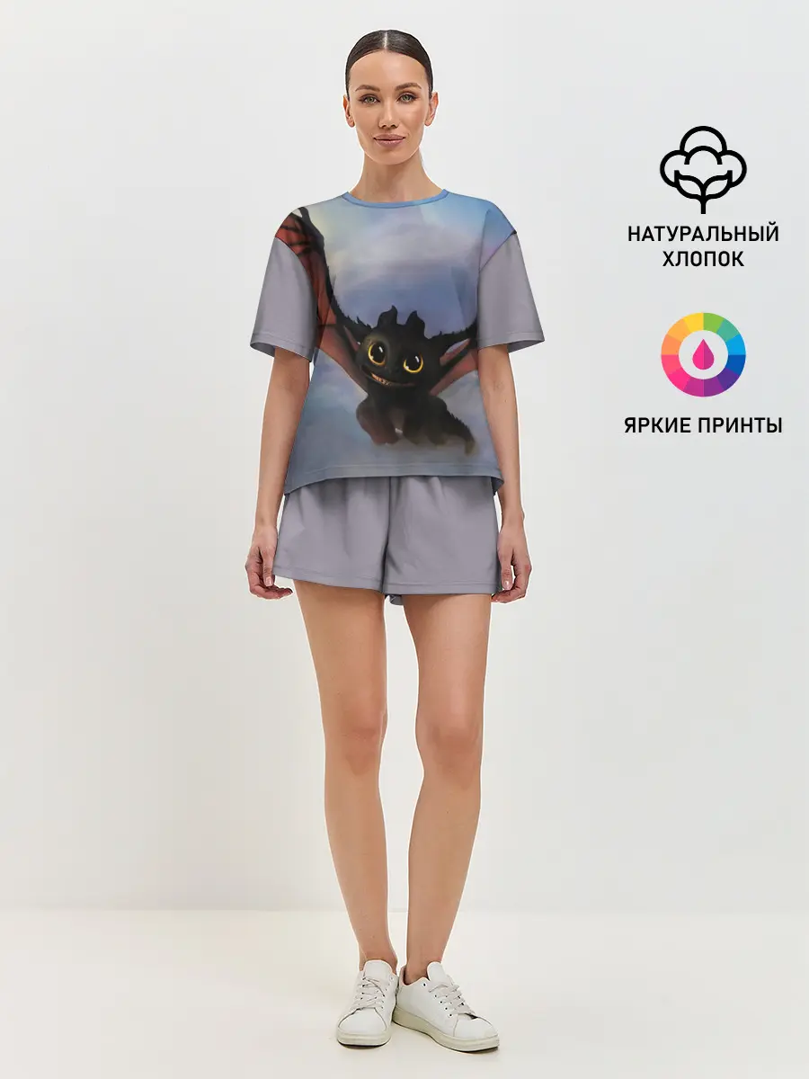 Женская пижама с шортами / Беззубик