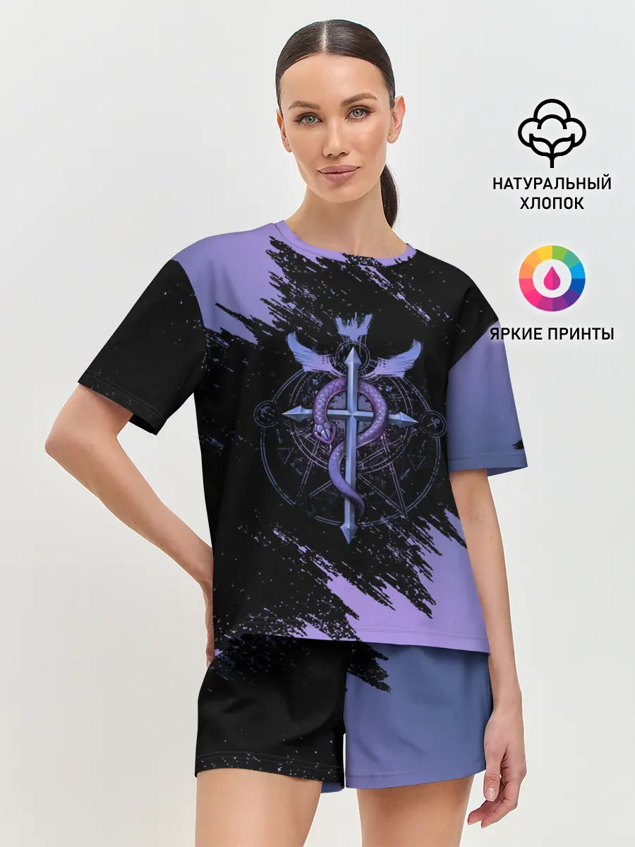 Женская пижама с шортами / Стальной алхимик | Fullmetal Alchemist