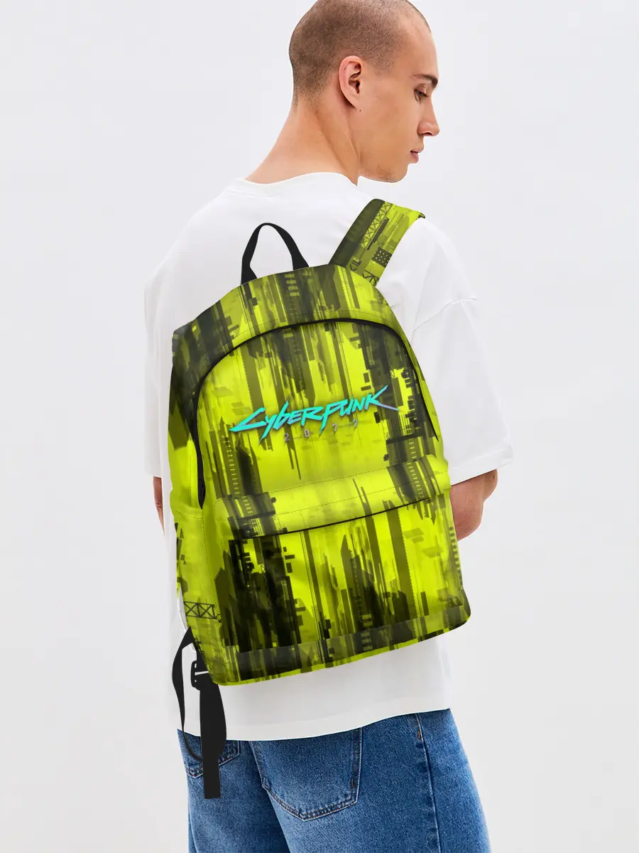 Рюкзак джинсовый / CYBERPUNK 2077 | КИБЕРПАНК 2077