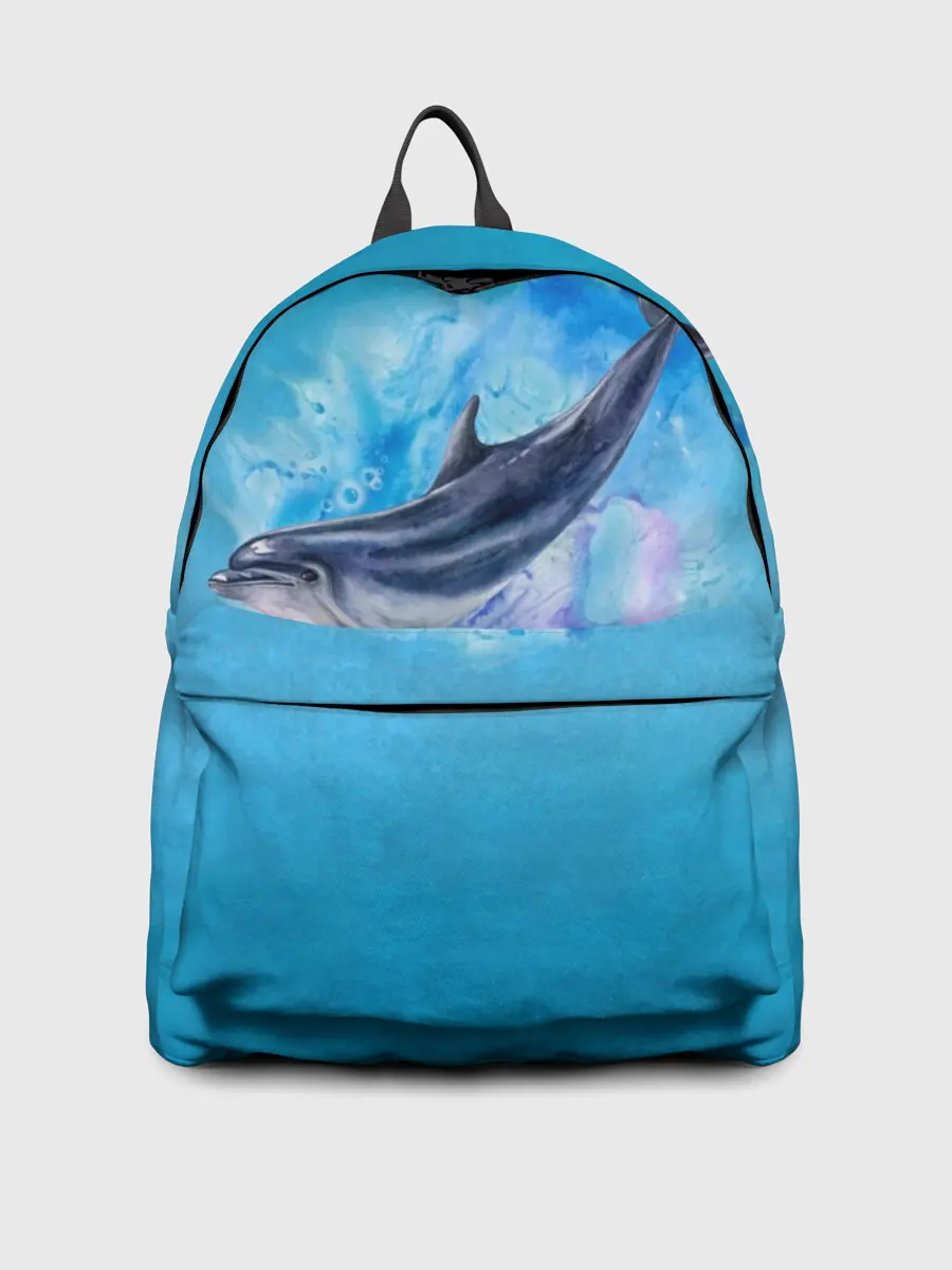 Рюкзак джинсовый / Дельфин
