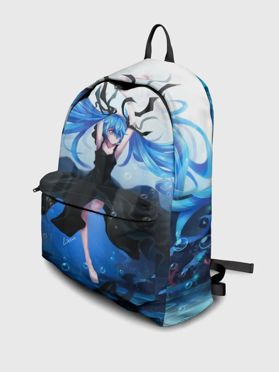 Рюкзак джинсовый / Хацунэ Мику под водой