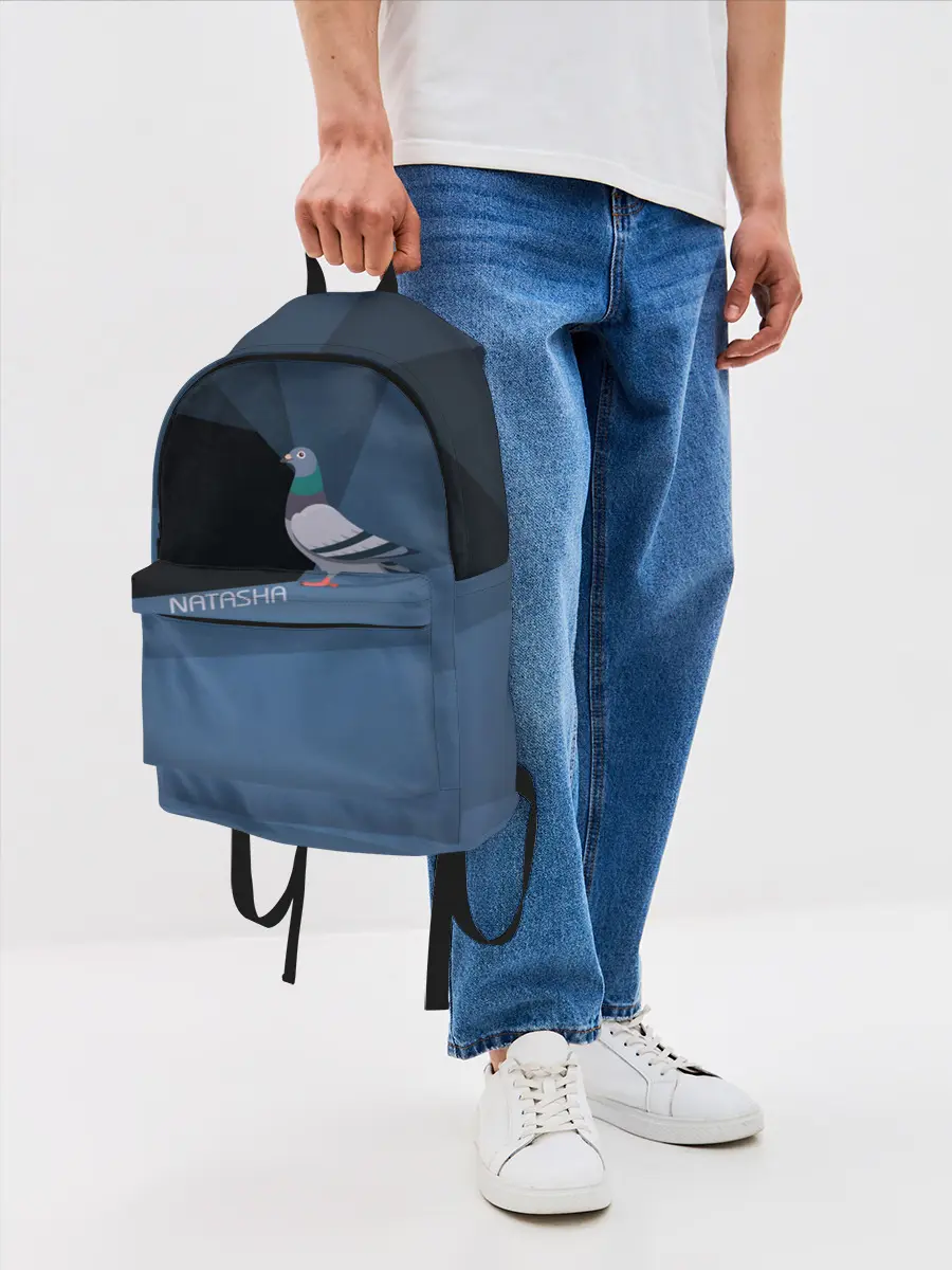 Рюкзак джинсовый / Голубь Наташа