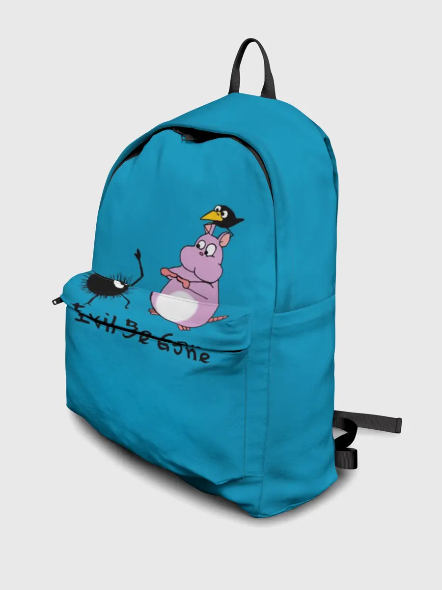 Рюкзак джинсовый / Хомяк Бо ругается с духами сажи