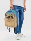 Рюкзак джинсовый / Grumpy cat ART