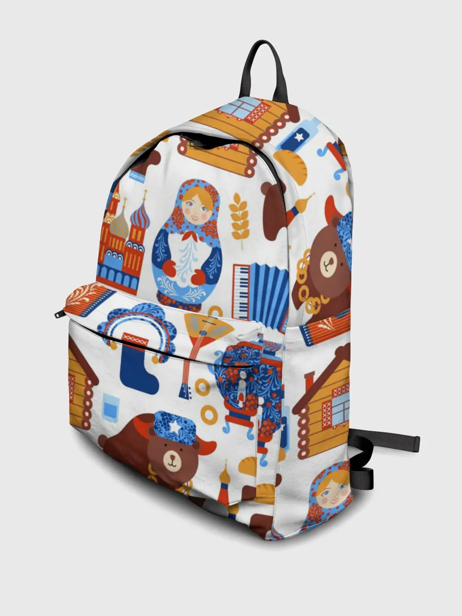 Рюкзак джинсовый / Традиционный поп арт