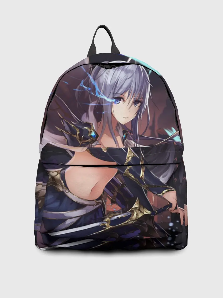 Рюкзак джинсовый / ФЭНТЕЗИ АНИМЕ-ВОИТЕЛЬНИЦА