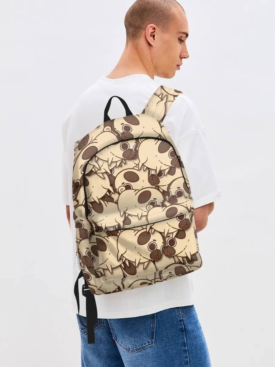 Рюкзак джинсовый / мопс