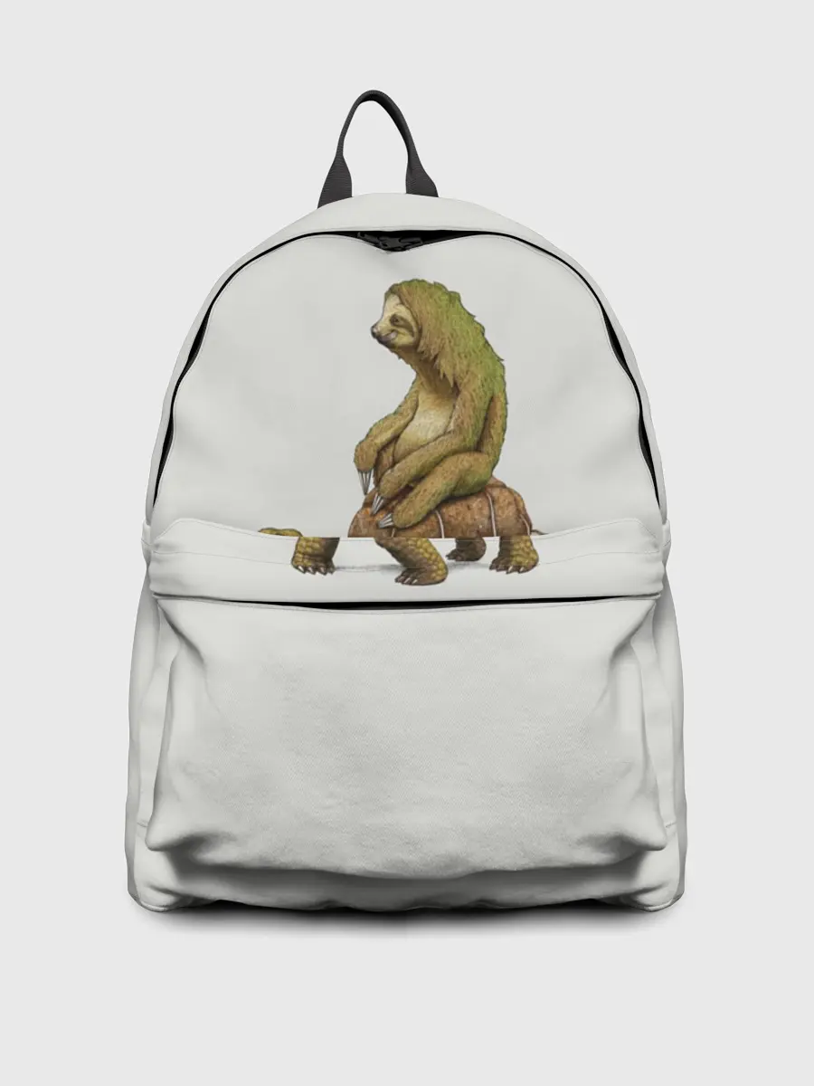 Рюкзак джинсовый / Ленивец и Черепаха