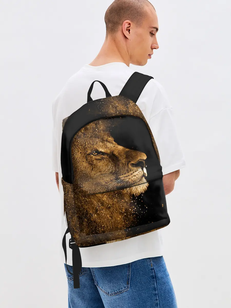 Рюкзак джинсовый / Лев