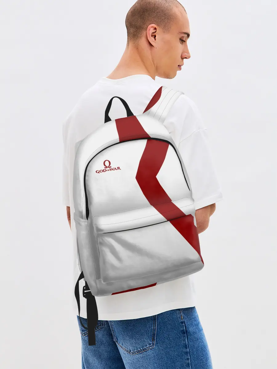 Рюкзак джинсовый / GOD of WAR Татуировки Кратоса