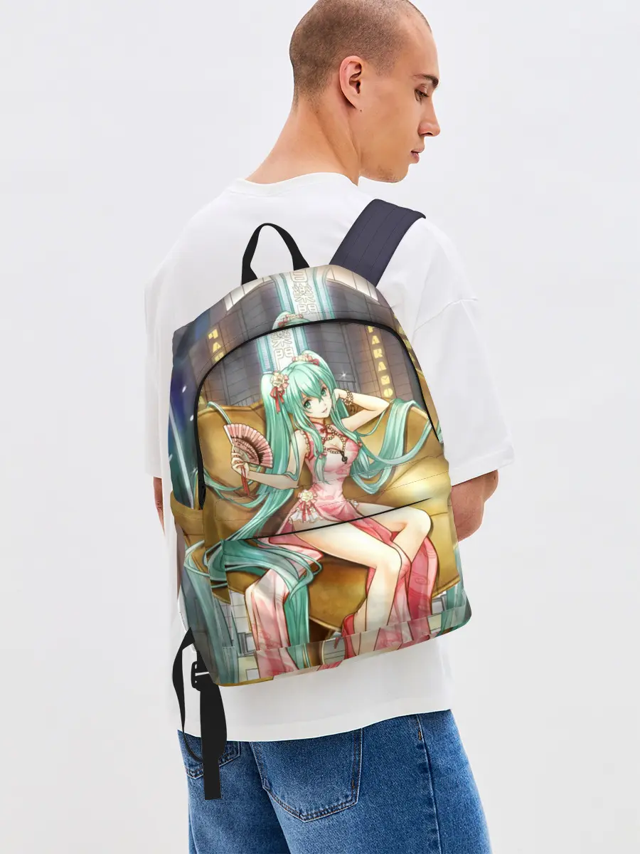 Рюкзак джинсовый / Hatsune Moku на троне