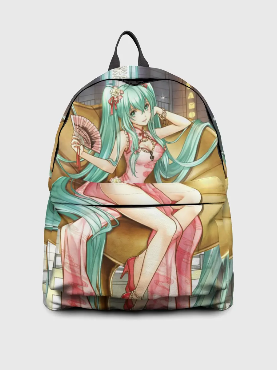 Рюкзак джинсовый / Hatsune Moku на троне