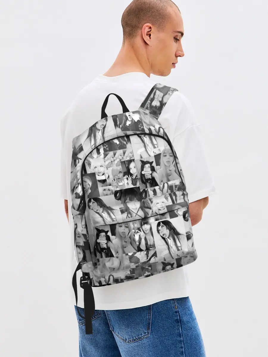 Рюкзак джинсовый / REAL AHEGAO - фото Ахегао