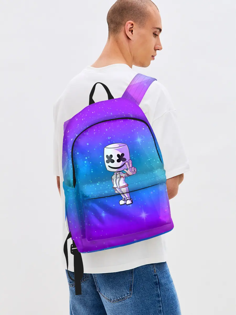 Рюкзак джинсовый / Marshmello