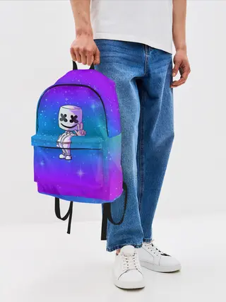 Рюкзак джинсовый / Marshmello