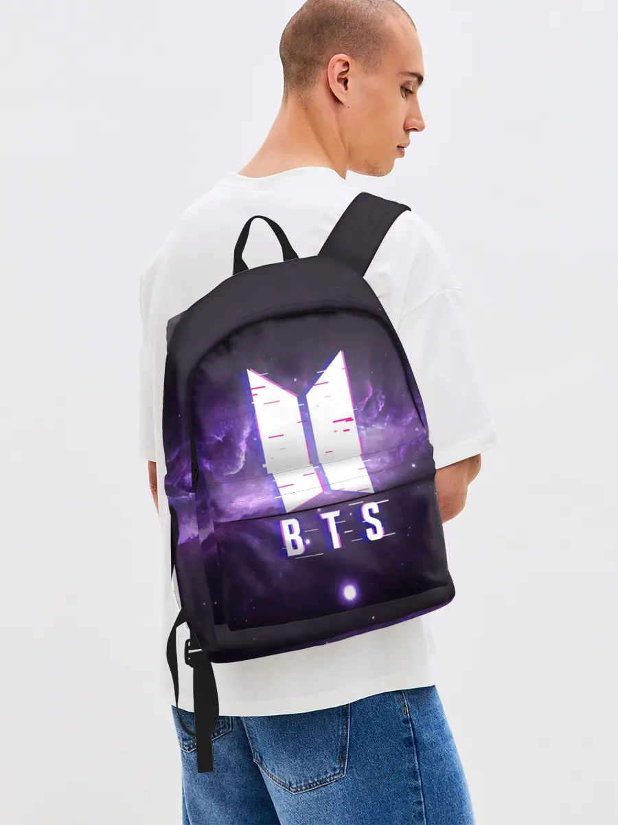 Рюкзак джинсовый / BTS SPACЕ 3D / БТС КОСМОС