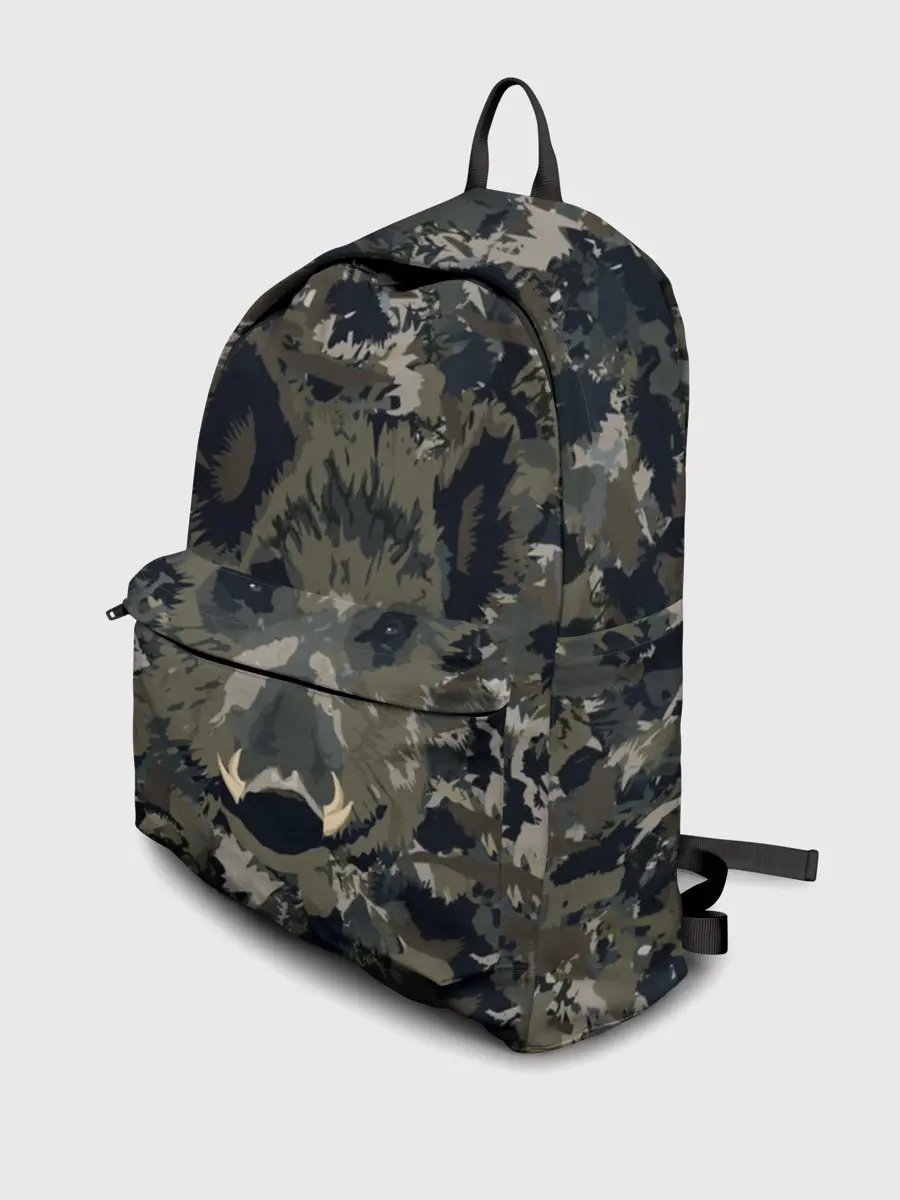 Рюкзак джинсовый / Камуфляж с кабаном