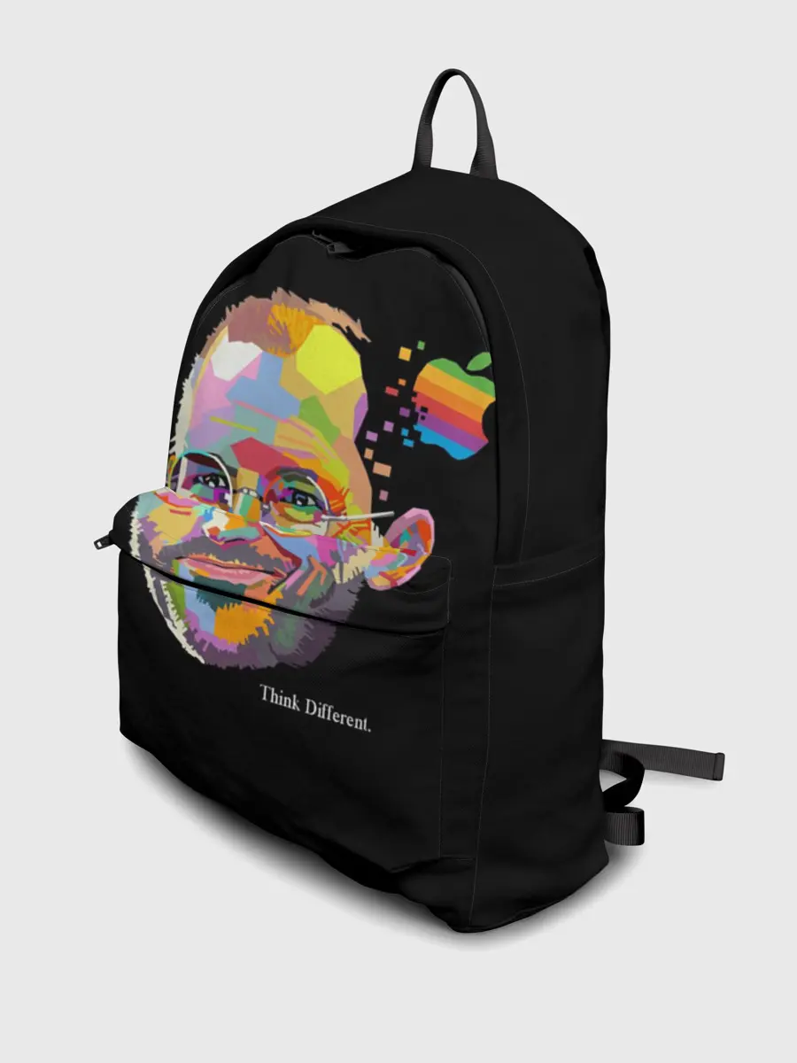 Рюкзак джинсовый / Стив Джобс / Think Different