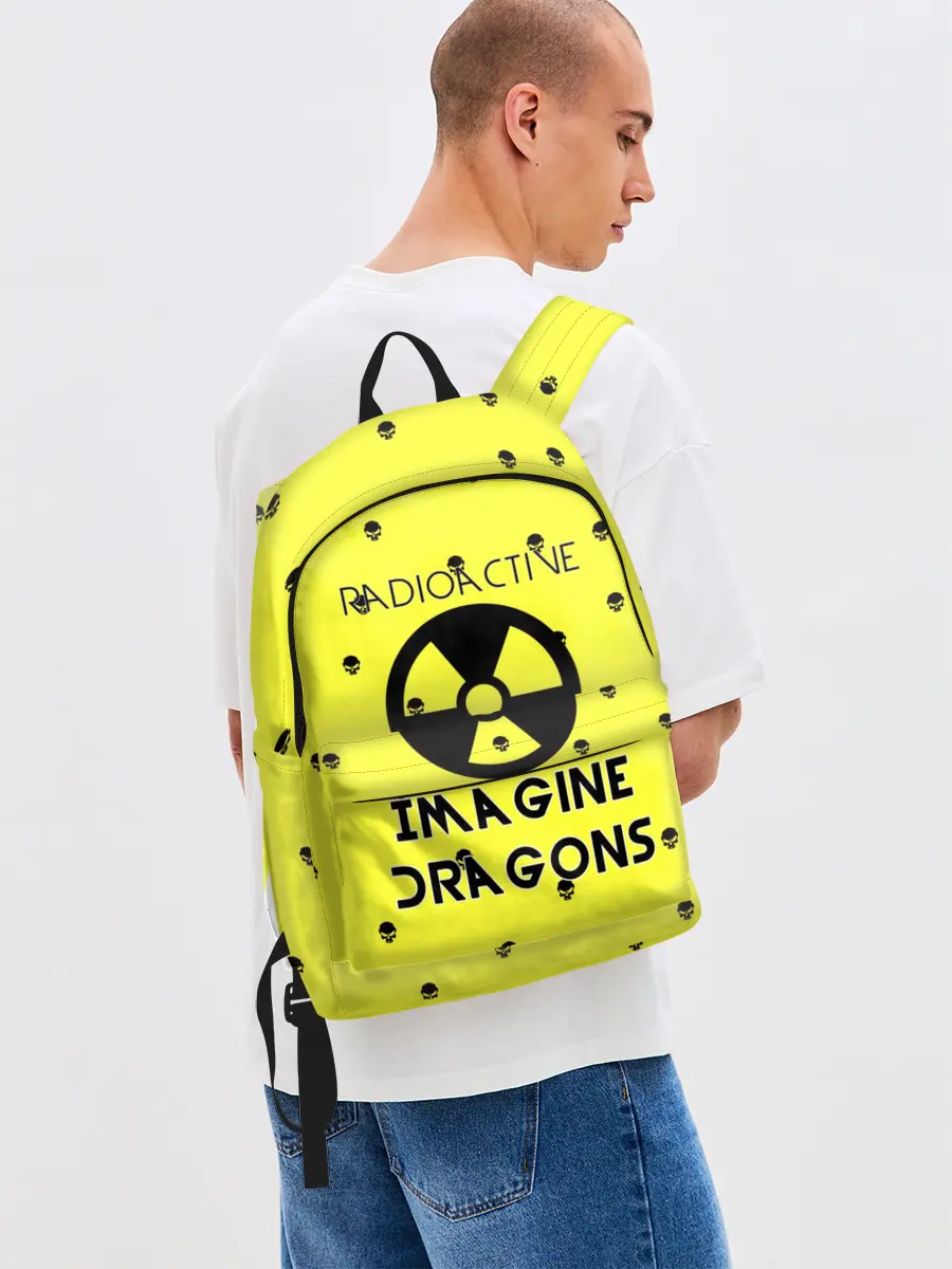 Рюкзак джинсовый / Imagine Dragons radioactive