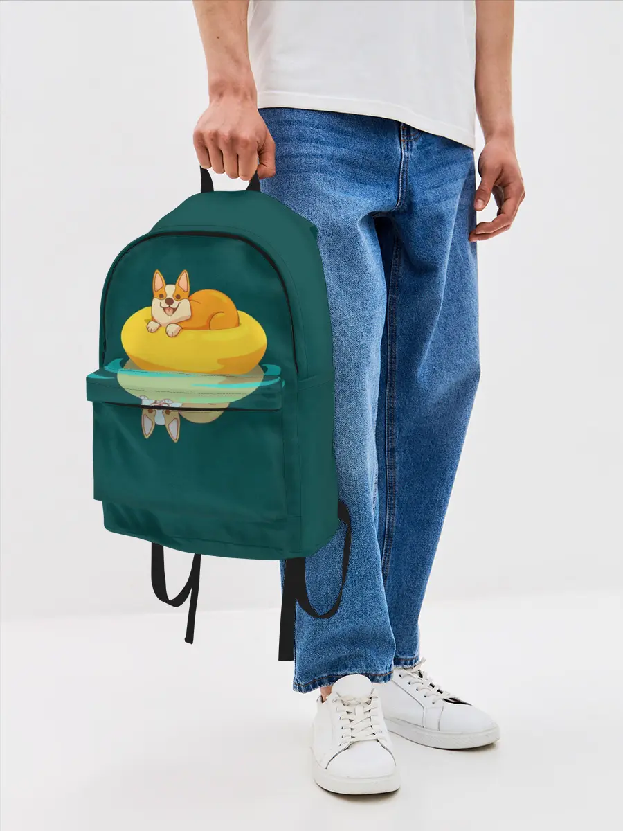 Рюкзак джинсовый / Корги