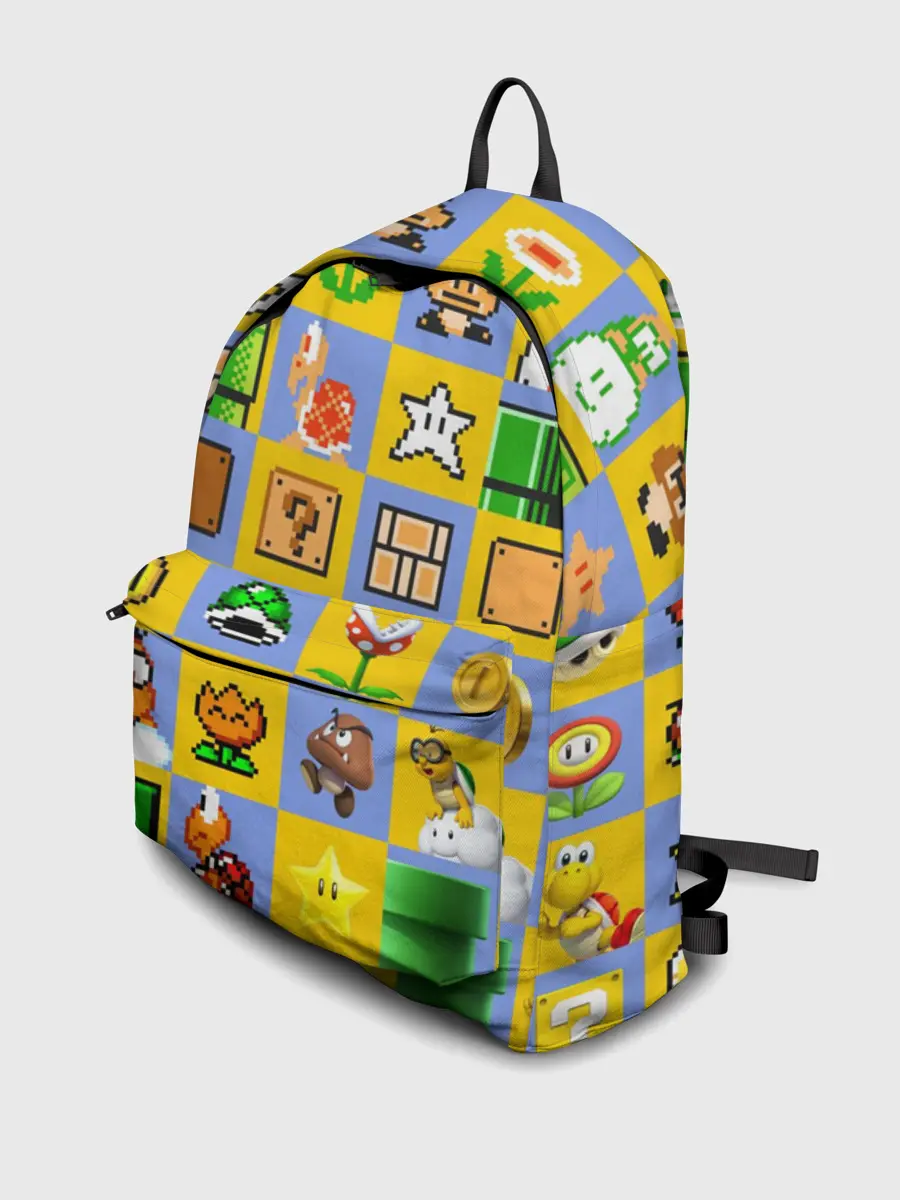 Рюкзак джинсовый / Super Mario Pop art