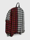 Рюкзак джинсовый / Красно белая рубашка в клетку