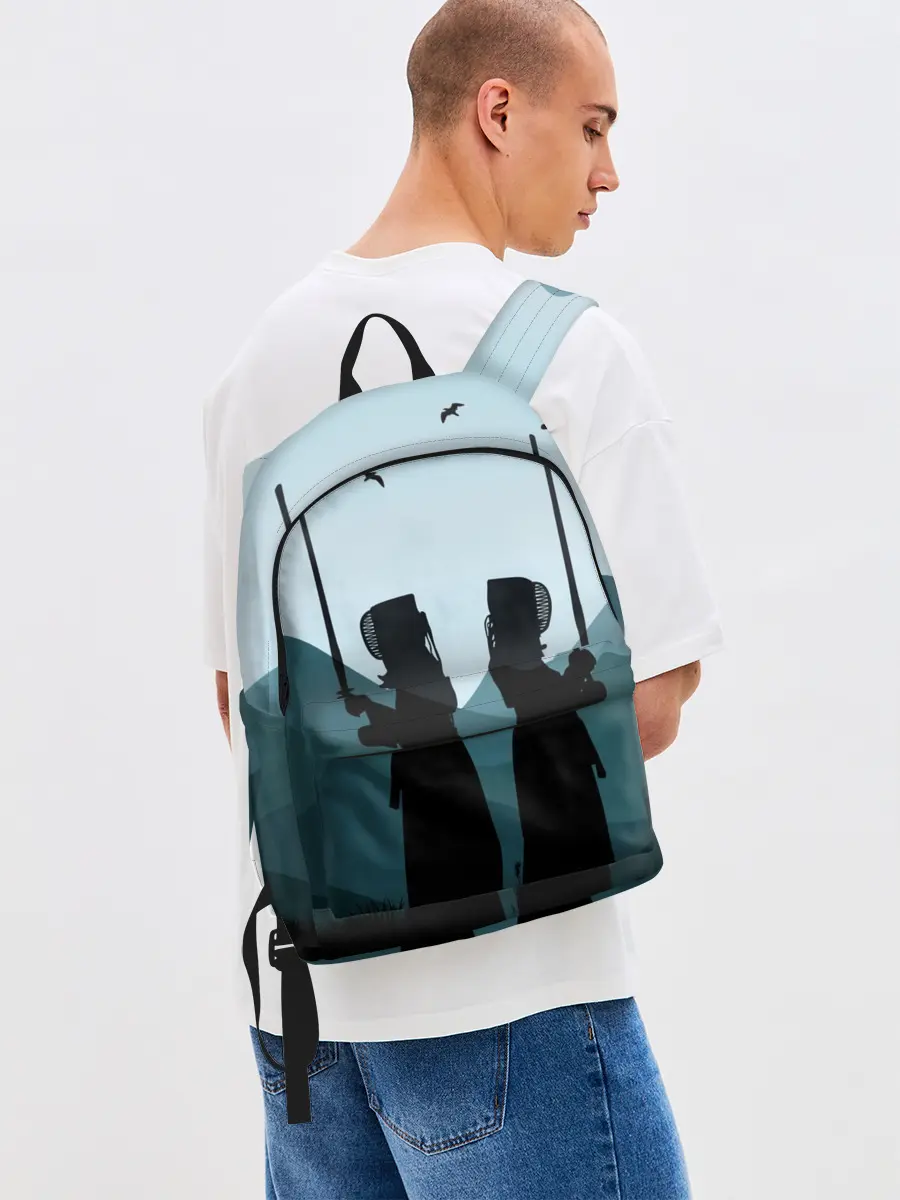 Рюкзак джинсовый / Тренировка кендо