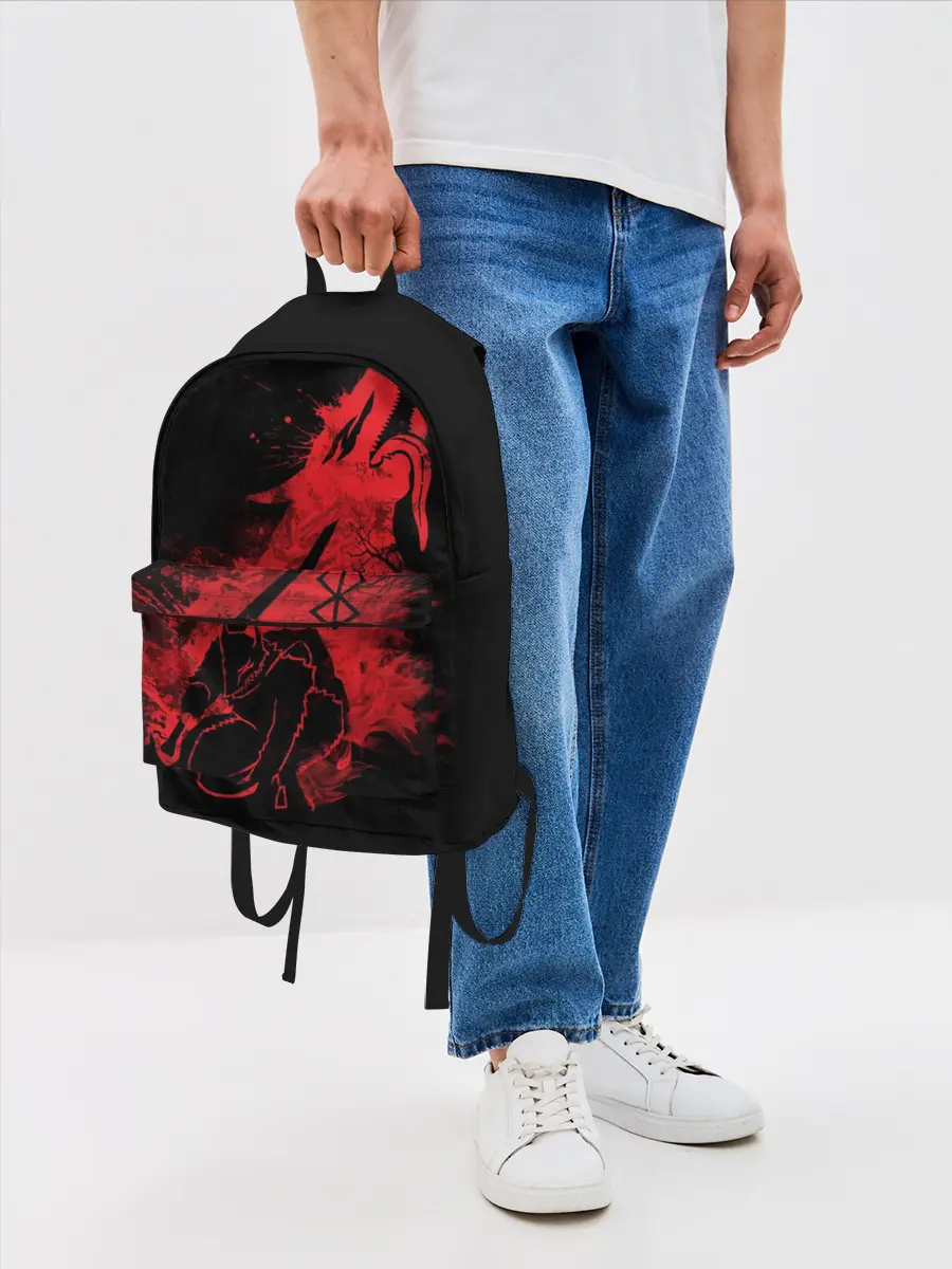 Рюкзак джинсовый / BERSERK elements red