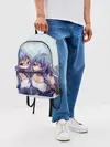 Рюкзак джинсовый / Аниме девочки-двойняшки
