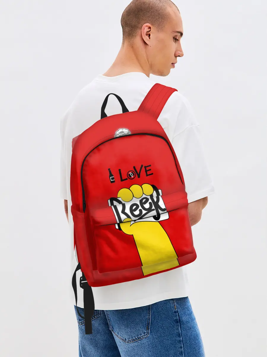 Рюкзак джинсовый / I love Beer